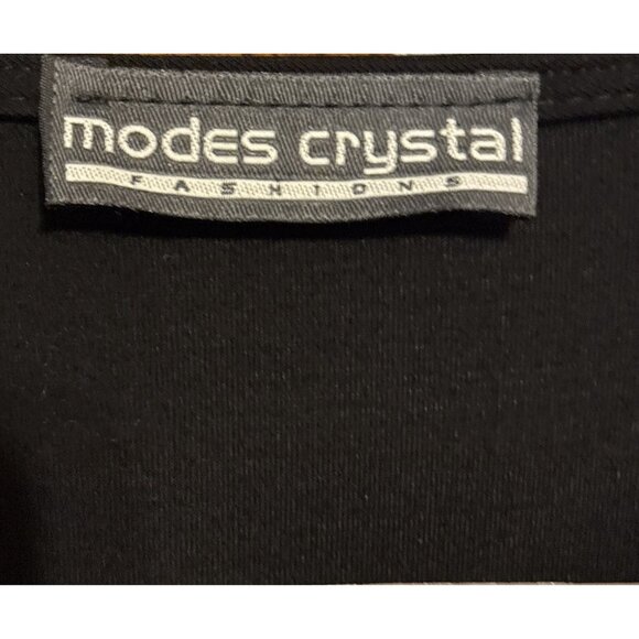 Modes Crystal Velvet Zip Front Long Sleeve Ladies Top Blouse No Tags - Picture 2 of 5